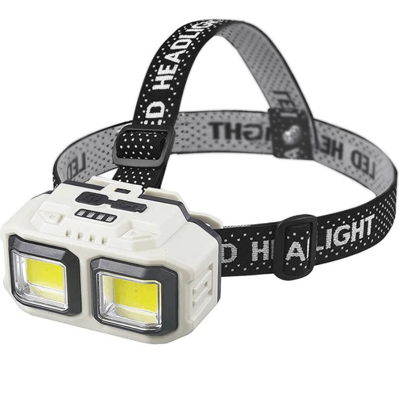 2 x Lanterna de cap, Profesionala, Incarcare USB, Senzor Miscare, 4 Moduri Lumina, 2 Nivele De Intensitate, Pentru Pescuit, Vanatoare, Munca, Indicator Baterie, HX-816S