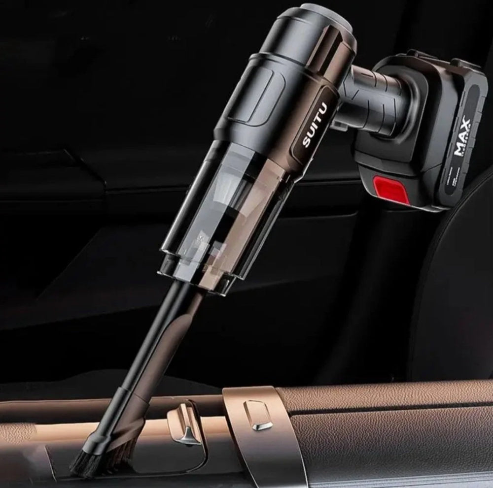 ASPIRATOR 2 IN 1 + Functii de Aspirare,Vidare, Filtru HEPA, Perie Detailing, Negru