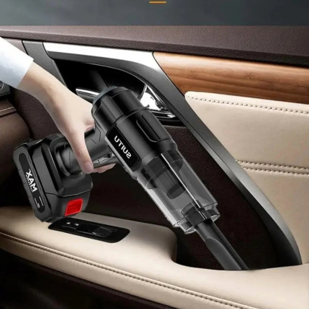 ASPIRATOR 2 IN 1 + Functii de Aspirare,Vidare, Filtru HEPA, Perie Detailing, Negru