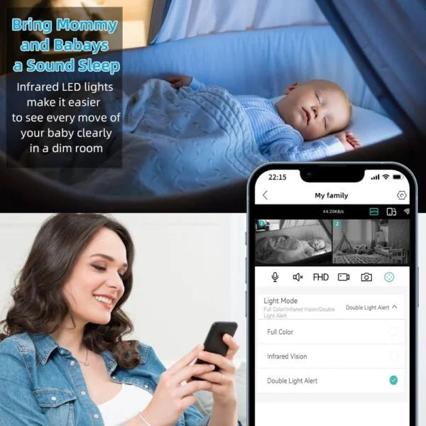 Baby Monitor camera supraveghere dubla 2 lentile 5 MP LAH-R11 ICSEE