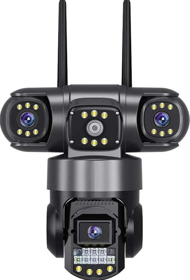 Camera 12MP Full HD, 3 zone supravegheate simultan, Detectarea miscarii, Comunicare bidirectionala, Vedere nocturna, Stocare prin card SD/Cloud