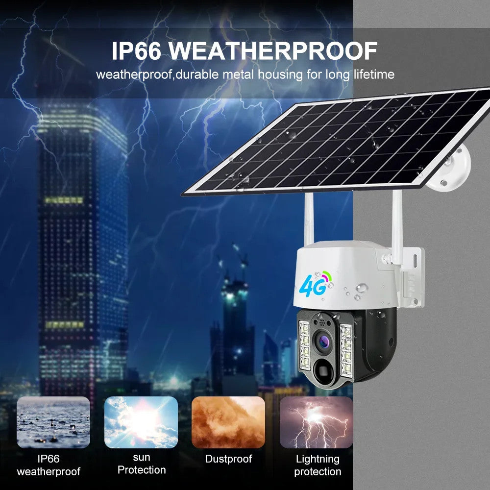 CAMERA DE SUPRAVEGHERE 4G CU PANOU SOLAR VC3-4G-5MP