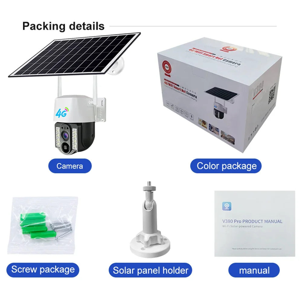 CAMERA DE SUPRAVEGHERE 4G CU PANOU SOLAR VC3-4G-5MP