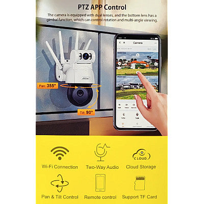 Camera dubla 4K HD Wifi cu vedere bidirectionala Model QSX920