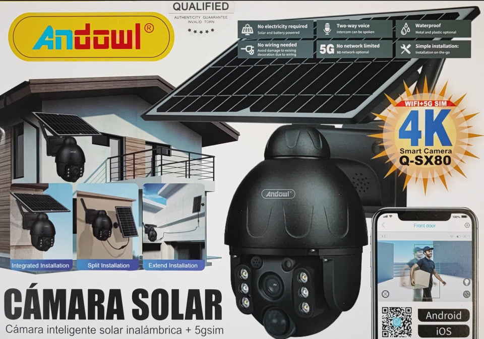 CAMERA SOLARA DE SUPRAVEGHERE CU CARTELA 4G ANDOWL