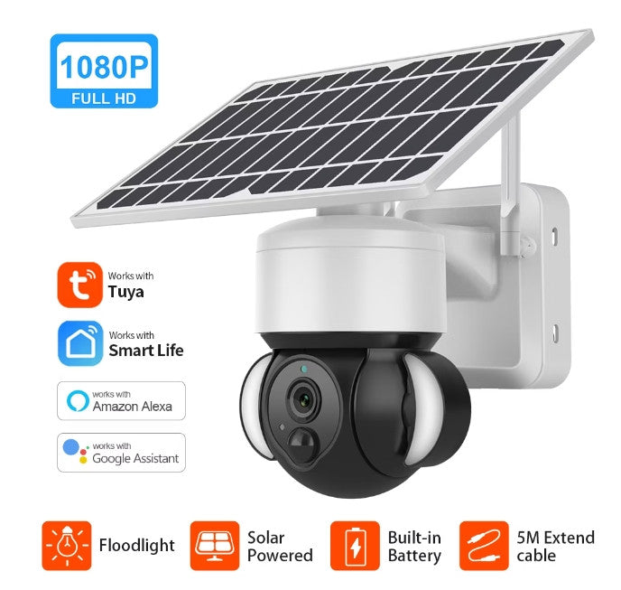 CAMERA SUPRAVEGHERE CU PANOU SOLAR SI CARTELA 4G AND