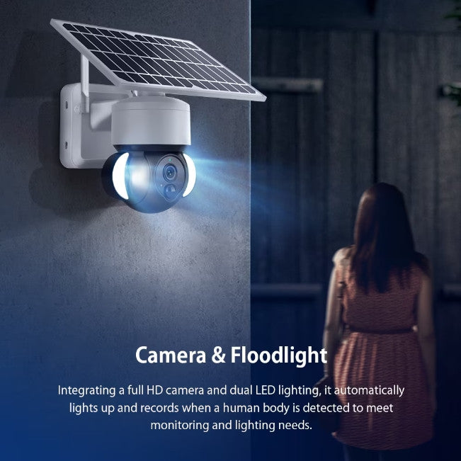 CAMERA SUPRAVEGHERE CU PANOU SOLAR SI CARTELA 4G AND