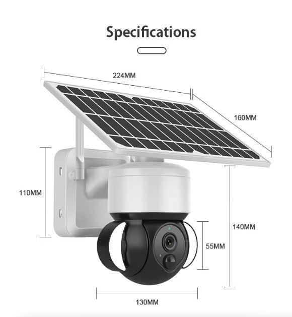 CAMERA SUPRAVEGHERE CU PANOU SOLAR SI CARTELA 4G AND