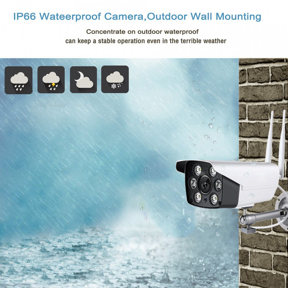 CAMERA SUPRAVEGHERE IP WIRELESS 1080P + card memorie 32GB