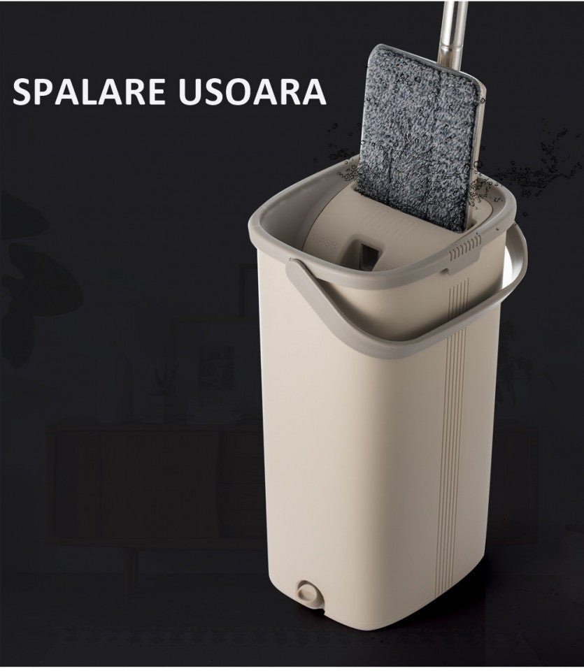 GALEATA CU MOP PLAT SI STORCATOR + 2 LAVETE MICROFIBRA