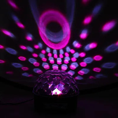 Glob Disco Cu Boxa Laser Club Cu Telecomanda Redare Audio Mp3