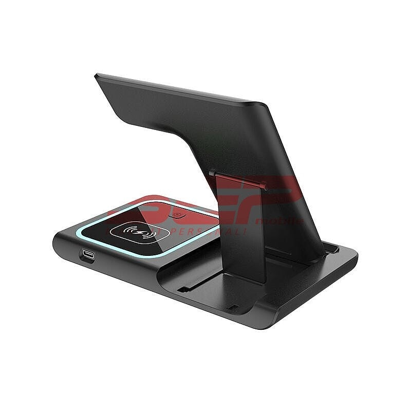 Incarcator retea wireless pliabil Fast Charge 3 in 1 15W X455