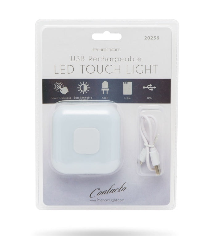 Lampa de veghe LED, cu acumulator, senzor tactil, USB, 400 mAh, Alb