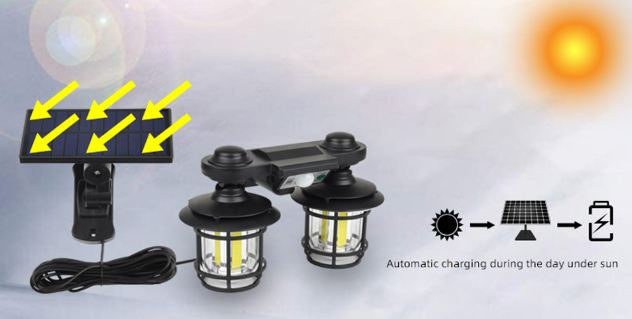 LAMPA SOLARA DECORATIVA 192 LED COB CU TELECOMANDA JD-2217