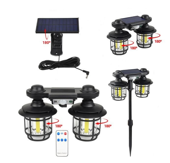 LAMPA SOLARA DECORATIVA 192 LED COB CU TELECOMANDA JD-2217