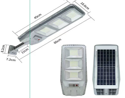 Lampa solara led cu incarcare solara, 300W, IP65, panou incorporabil, J-803