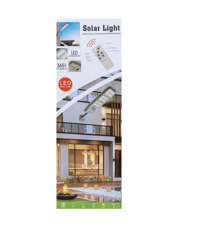Lampa solara led cu incarcare solara, 300W, IP65, panou incorporabil, J-812