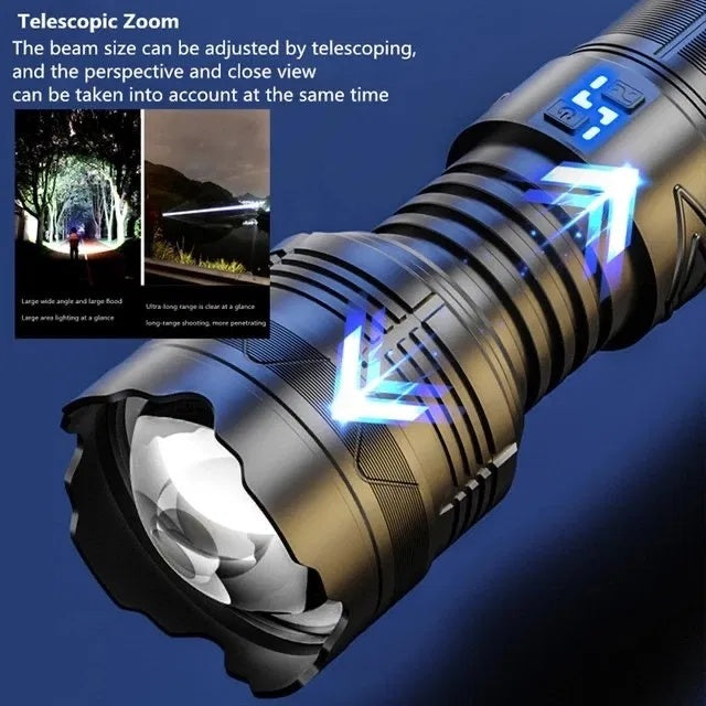 LANTERNA ALUMINIU,ULTRA POWER MAX SPIDER 90W 1000M