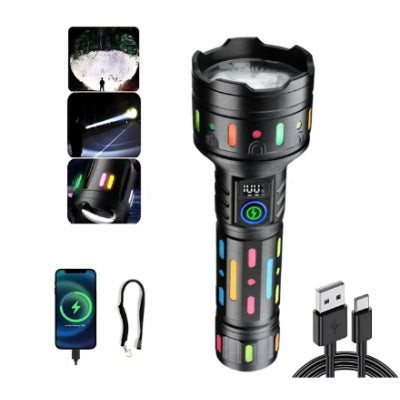 Lanterna de mana CB 705 TG cu led puternic 20cm aluminiu