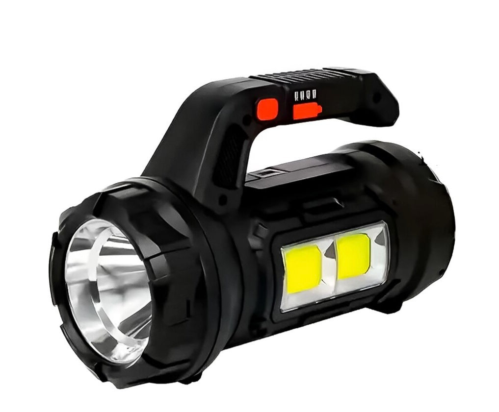 Lanterna Led 18W multifunctionala, Set Scule incluse, acumulator reincarcabil USB Type C, 5 moduri iluminare, avertizare luminoasa, leduri stare incarcare baterie, negru