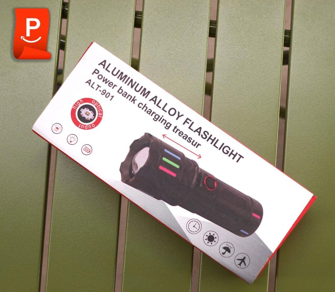LANTERNA LED PROFESIONALA CU FUNCTIE DE BATERIE EXTERNA CB-611