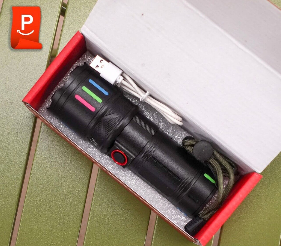 LANTERNA LED PROFESIONALA CU FUNCTIE DE BATERIE EXTERNA CB-611