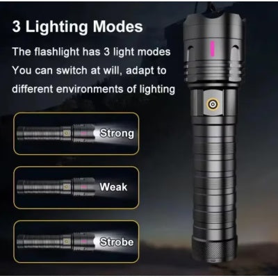 Lanterna portabila de mare capacitate CB X110 Raza de iluminare 1000m putere 30w