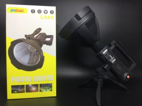 LANTERNA REINCARCABILA 20000LM ,USB, Ultra-Luminoasa, Acumulator Litiu, Rezistenta la Apa, Negru