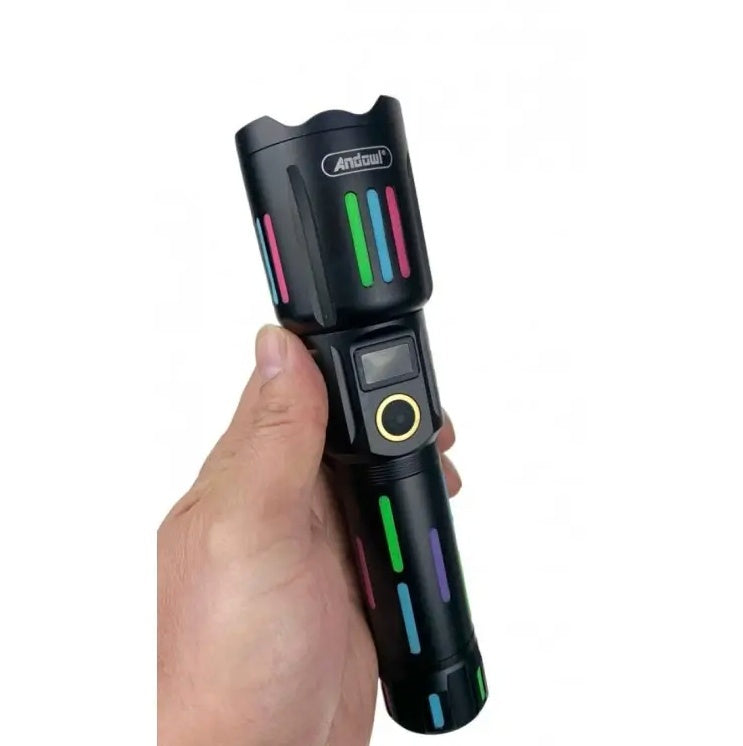 Lanterna tactica 6500lm, 26650mah baterie, incarcare USB Type-C, Zoom