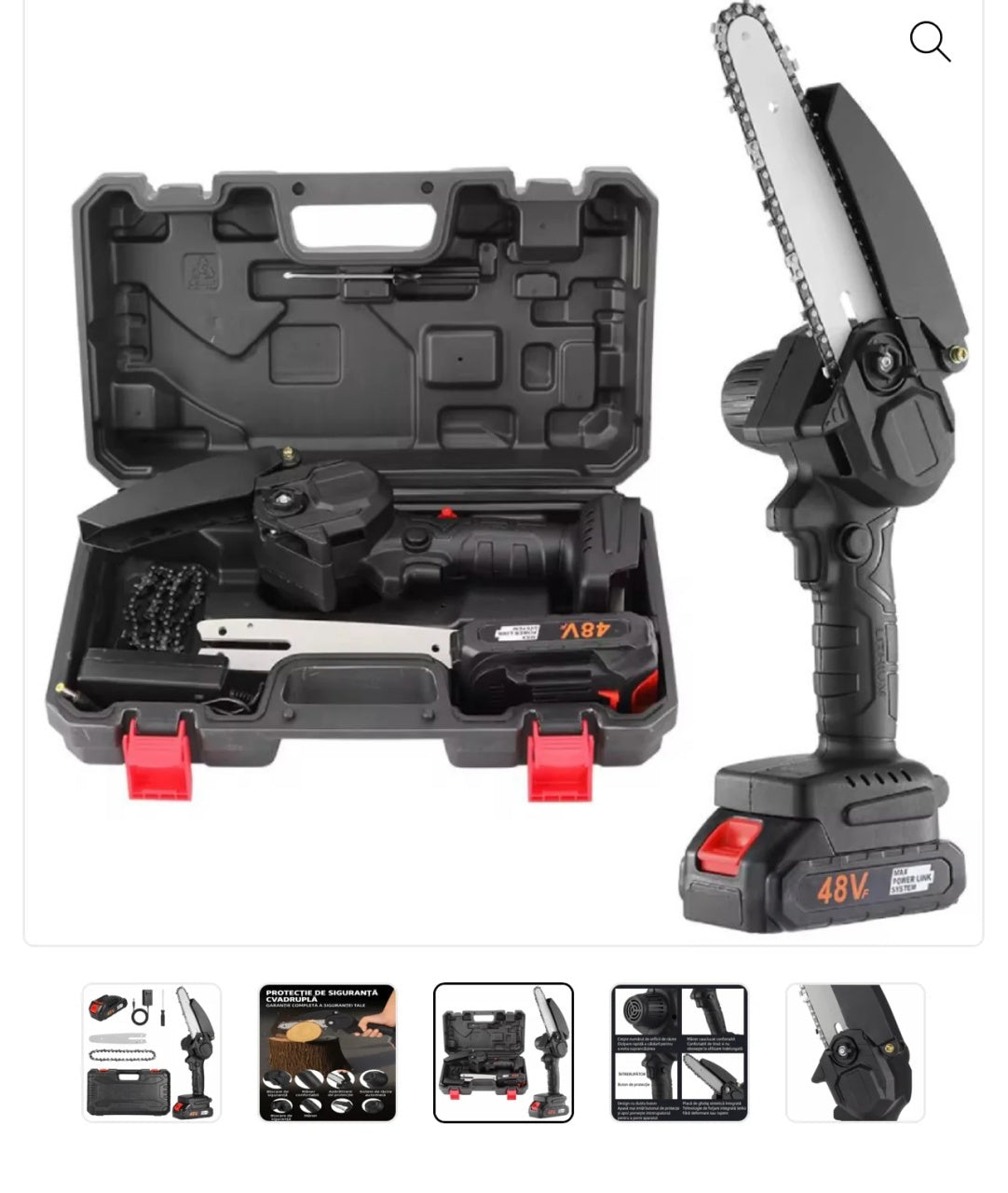 Mini Drujba Electrica 18 Cm cu 2 Acumulatori 48V