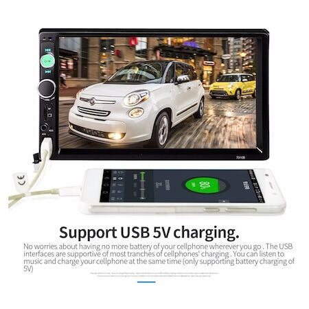 Mp5 player auto 7010b, 2 DIN, Touch screen 7