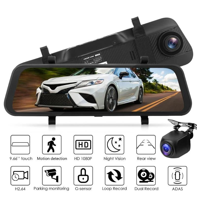 OGLINDA AUTO CU CAMERA FATA - SPATE 9.66 INC FULL DISPLAY