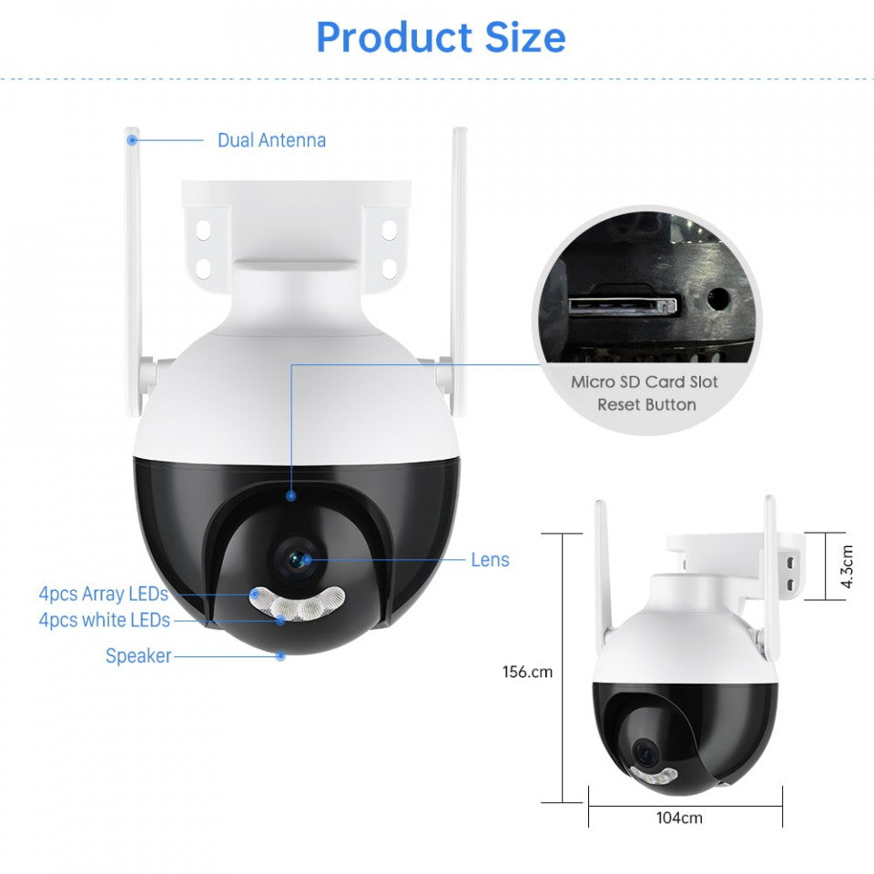 PACHET 2 X CAMERA SUPRAVEGHERE ASM NEWGENERATION 8MP