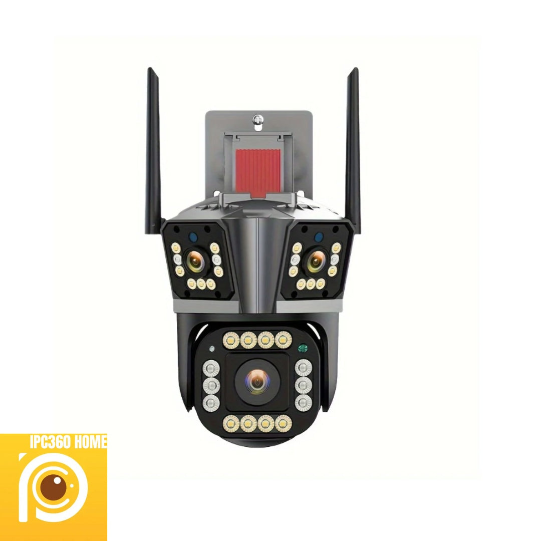 PACHET 2 X CAMERA SUPRAVEGHERE TRIPLA 9 MP WIFI + PORT UTP IPC360 HOME
