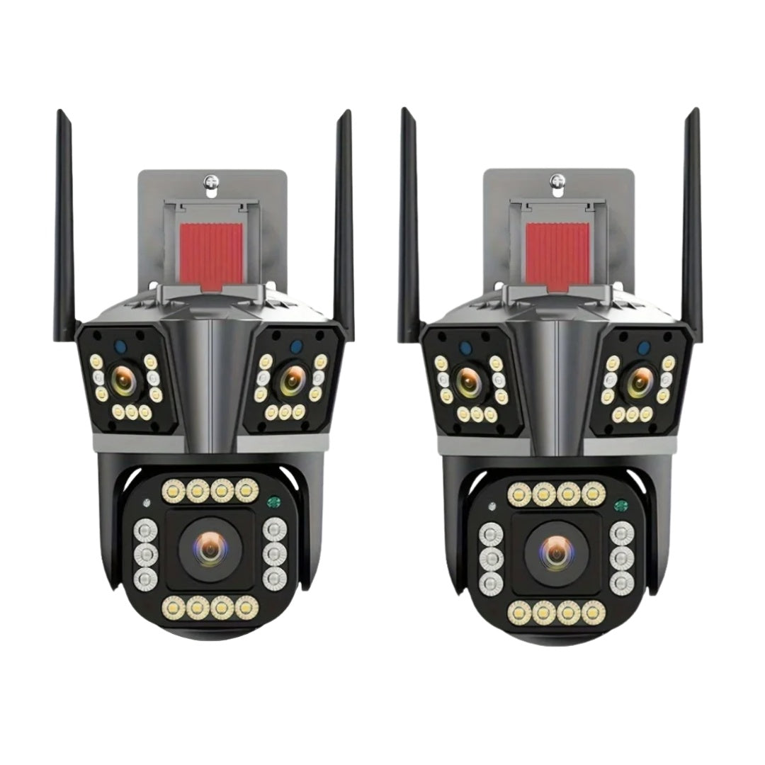 PACHET 2 X CAMERA SUPRAVEGHERE TRIPLA 9 MP WIFI + PORT UTP IPC360 HOME