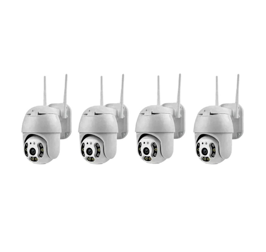 PACHET 4 CAMERE SUPRAVEGHERE WIFI AH-XM-A6 5MP, ICSEE, SENZOR MISCARE, CONECTARE WIFI / CABLU UTP