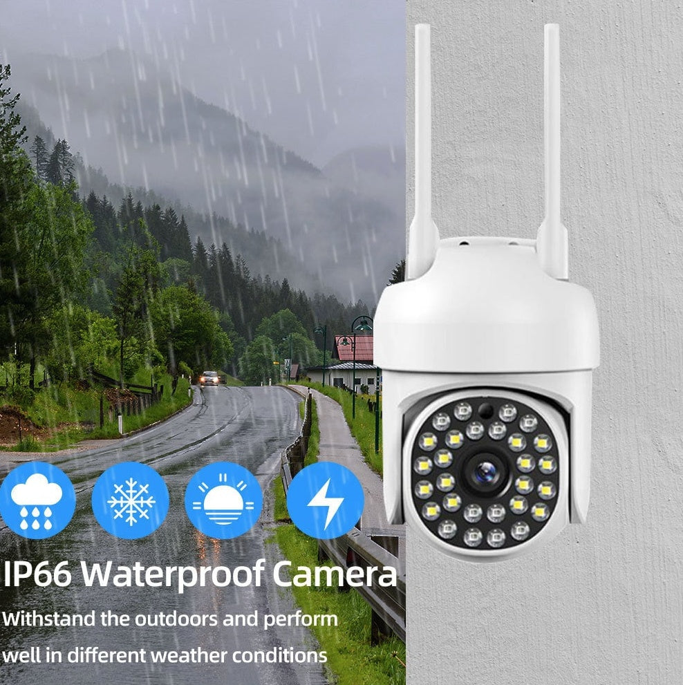 Pachet 4 x Cameră de Supraveghere Smart WIFI, 36 LED-uri, HD, IP66