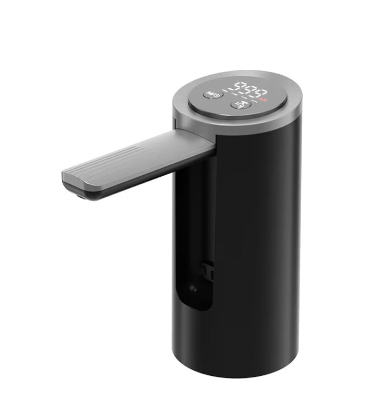 Pompa electrica de apa, un buton pentru a distribui apa, depozitare pliabila, durata lunga de viata 1200mah, aplicabil in mai multe scenarii, material sigur, negru