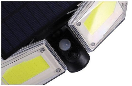 PROMO 2 X LAMPA SOLARA 150 LED COB - SENZOR MISCARE - CASETE REGLABILE