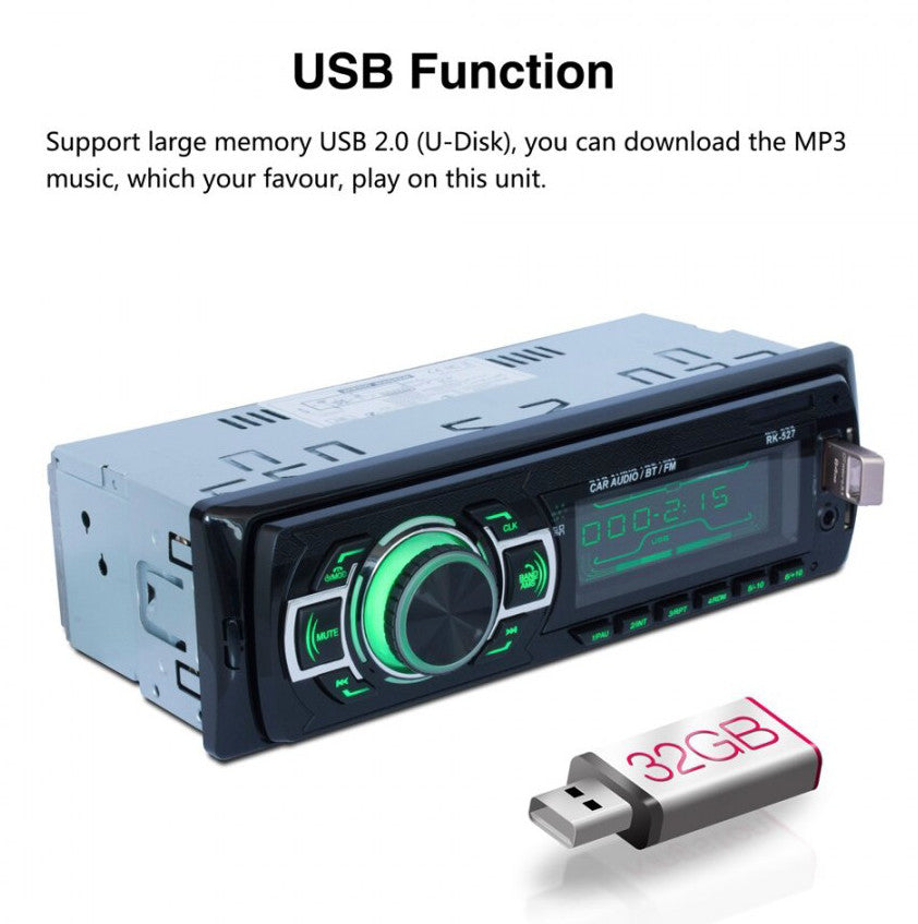 Radio MP3 auto 1403, Bluetooth, Auxiliar , Card Reader, USB, Telecomanda