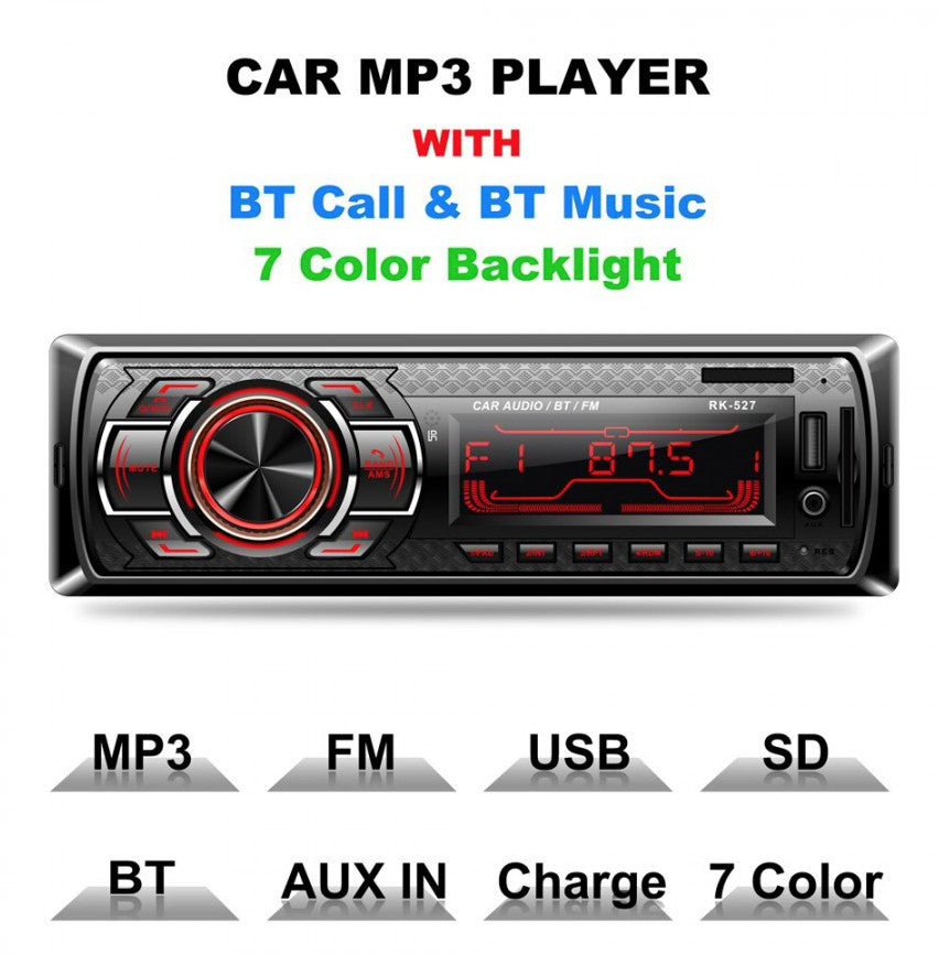Radio MP3 auto 1403, Bluetooth, Auxiliar , Card Reader, USB, Telecomanda