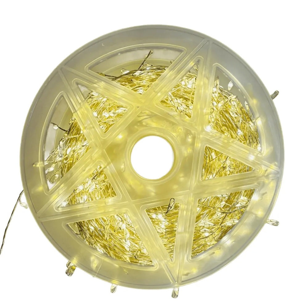 Rola Ghirlandă LED 1000 Mini 50m – Fir cupru, Iluminat Interior/Exterior, Culori Disponibile: Alb Cald, Alb Rece, Multicolor