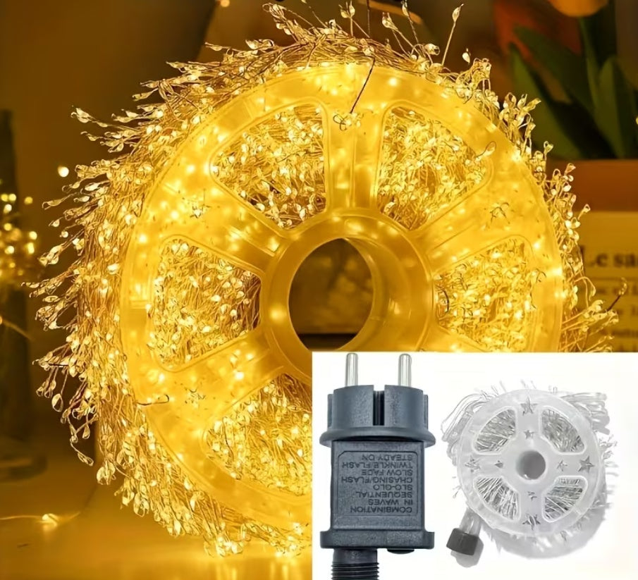 Rola Ghirlandă LED 1000 Mini 50m – Fir cupru, Iluminat Interior/Exterior, Culori Disponibile: Alb Cald, Alb Rece, Multicolor