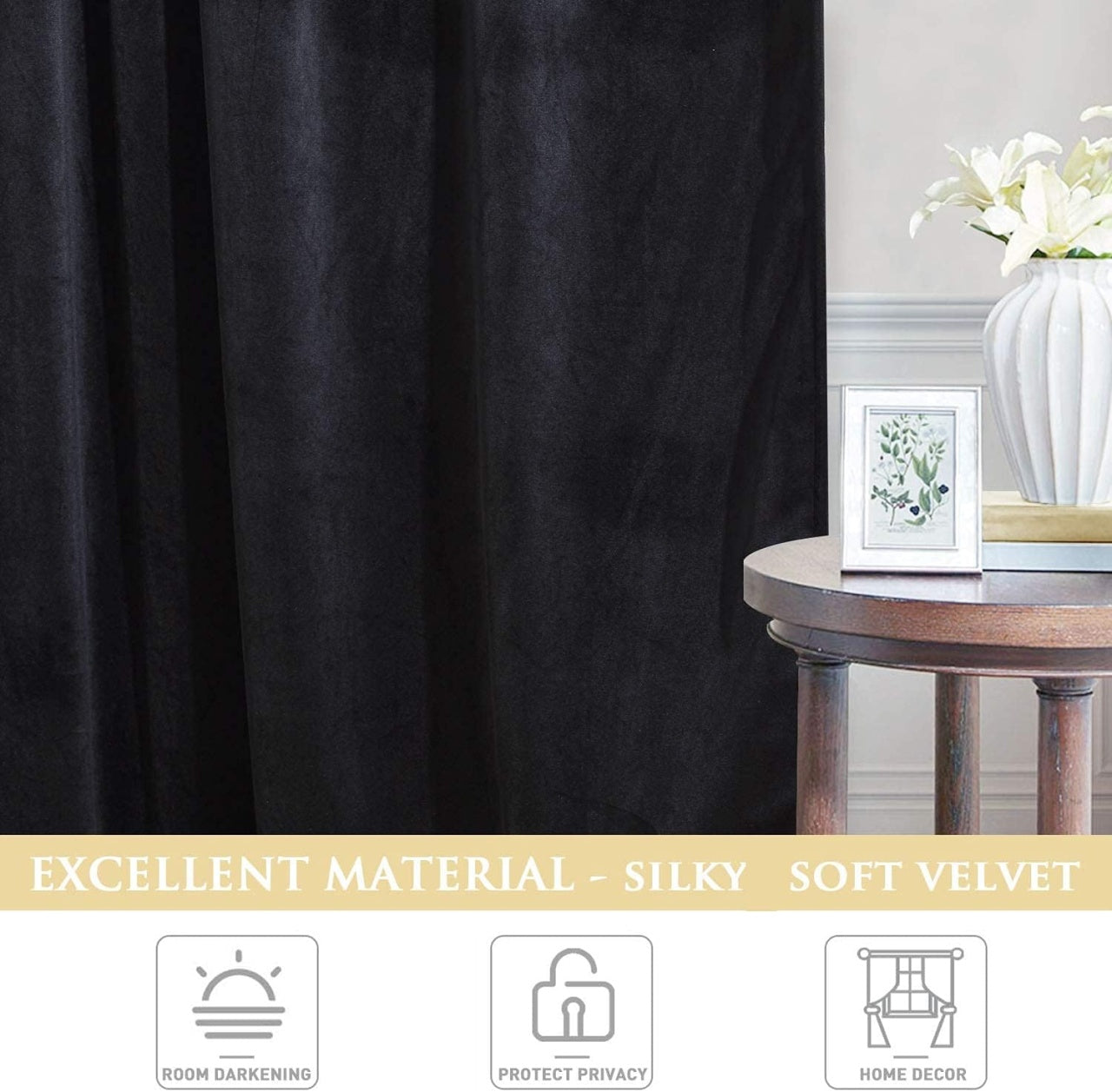 SET 2 DRAPERII CATIFEA 100% POLYESTER 150X250CM