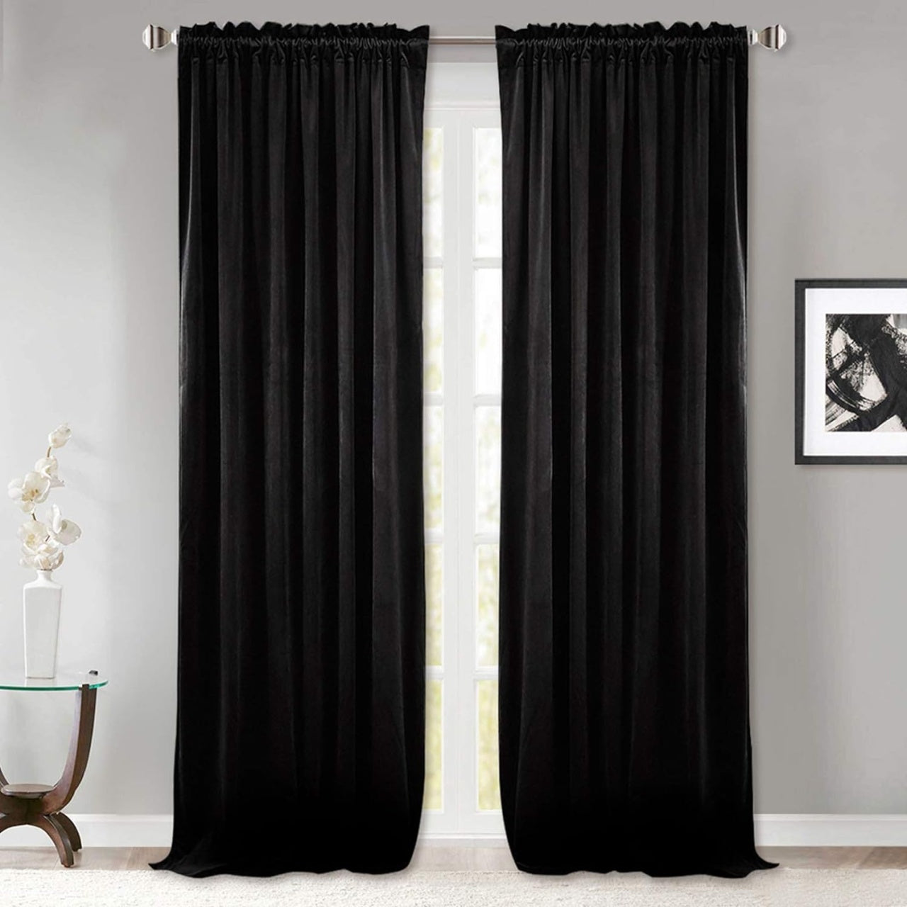 SET 2 DRAPERII CATIFEA 100% POLYESTER 150X250CM