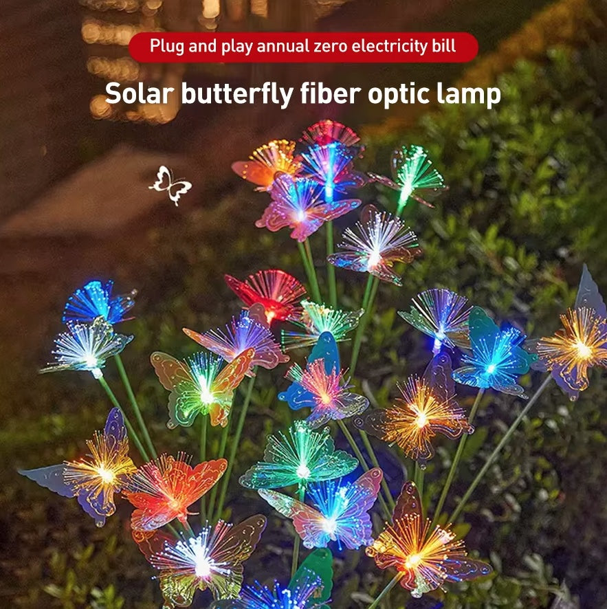 Set 2 x Lampa solara LED fluturasi