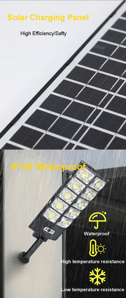 SET 2 X LAMPA SOLARA TIP STRADAL 500W 10 CASETE LED SMD