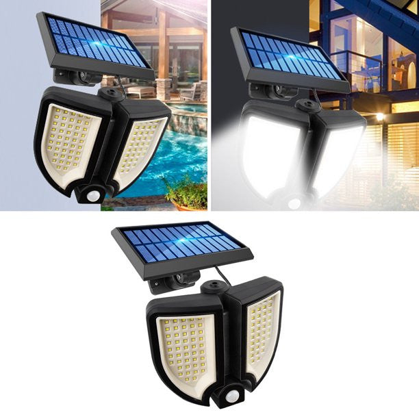 SET 2 X PROIECTOR SOLAR 60W - SENZOR MISCARE - TELECOMANDA