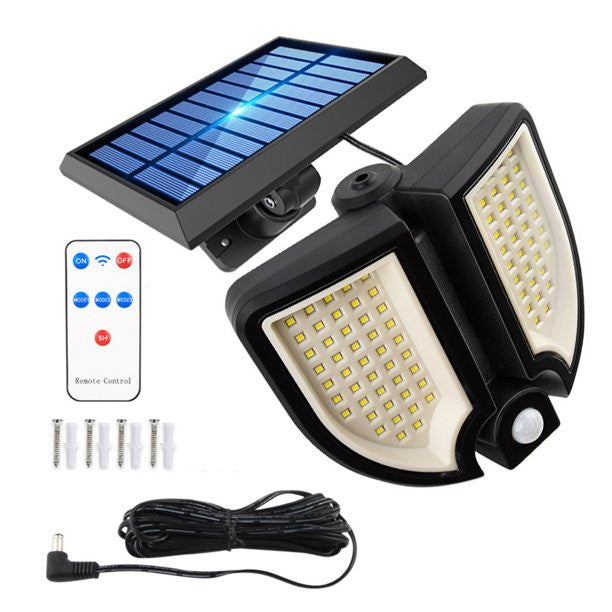 SET 2 X PROIECTOR SOLAR 60W - SENZOR MISCARE - TELECOMANDA
