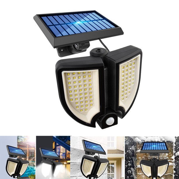 SET 2 X PROIECTOR SOLAR 60W - SENZOR MISCARE - TELECOMANDA